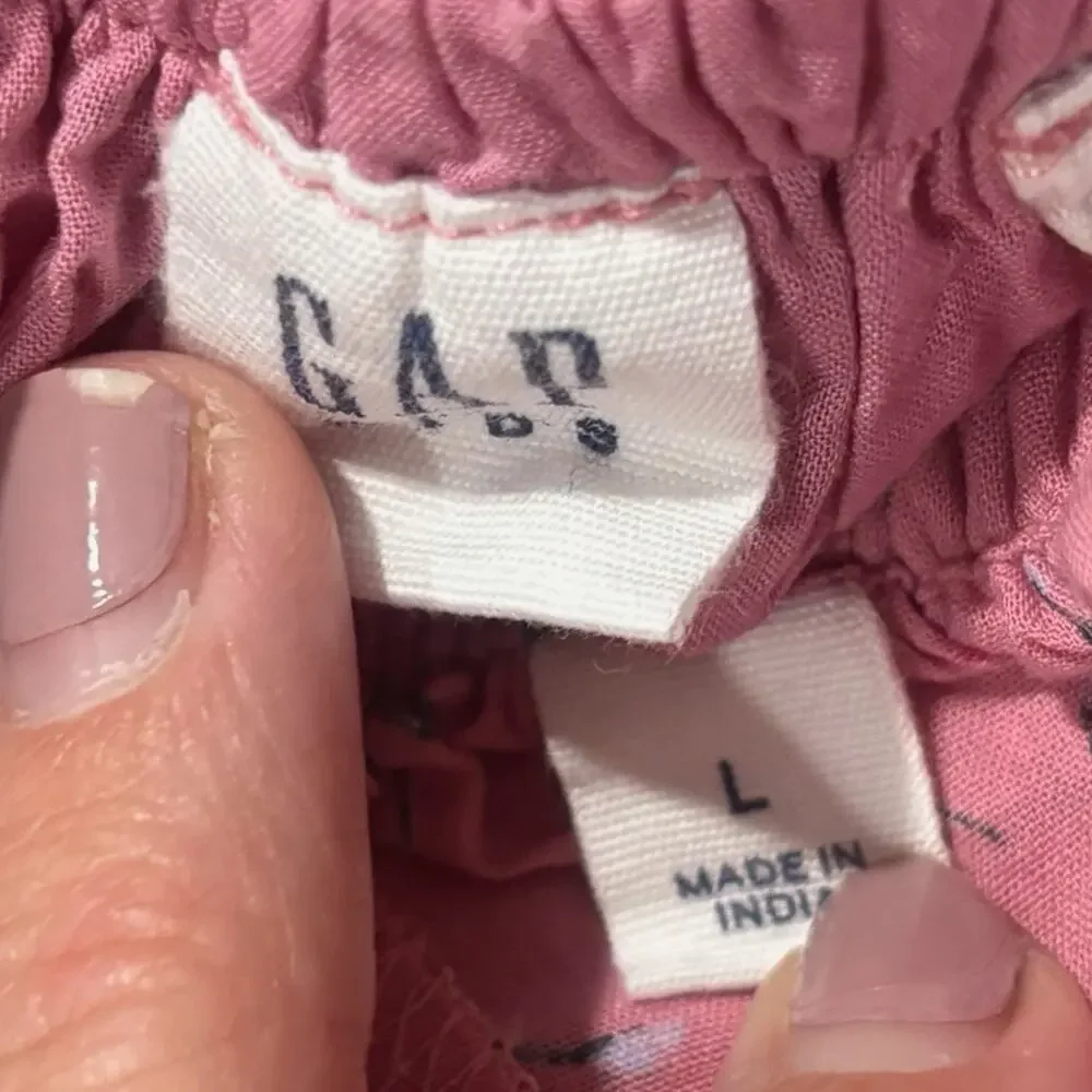 Gap Girls Skirt Set Size Large 10 Pink Floral